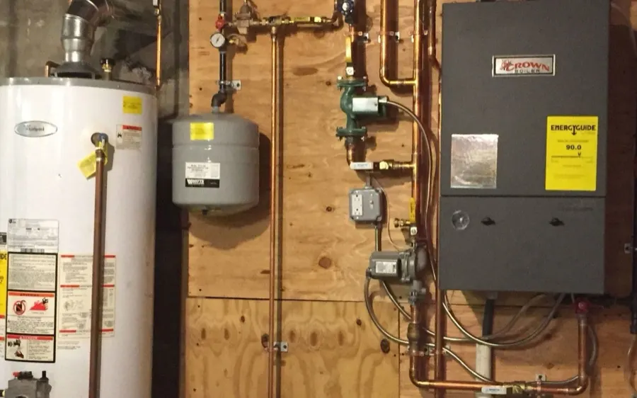 Water heater and boiler piping installation
